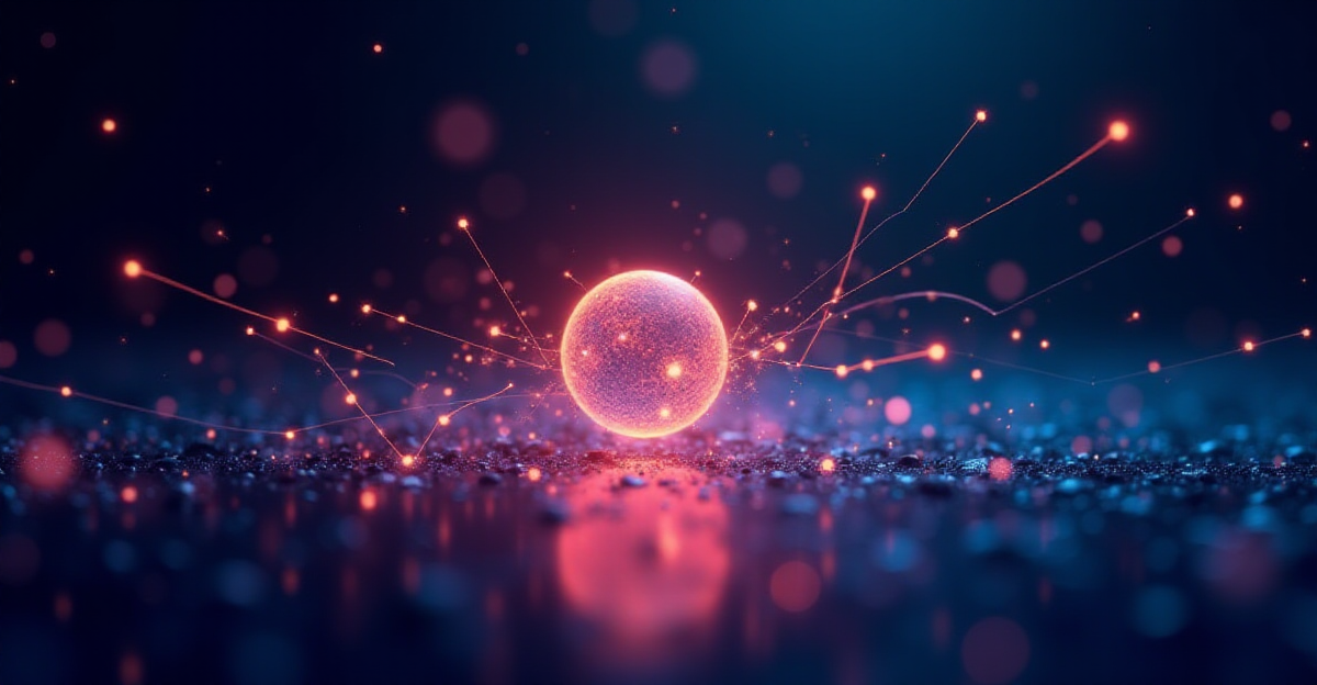 A stylized illustration depicting the fundamental principles of quantum computing. In the foreground, a glowing sphere representing a qubit, shifting between states of 0 and 1, showcasing its superposition. Behind the qubit, a network of glowing lines and nodes intertwine, symbolizing the entanglement of multiple qubits. These lines should be vibrant and dynamic, conveying the interconnectedness and information flow between entangled qubits. The background should be a gradient of deep blues and purples, suggesting the vast potential and complexity of the quantum realm. The overall mood should be one of wonder, excitement, and a hint of mystery, reflecting the groundbreaking nature of quantum computing.
